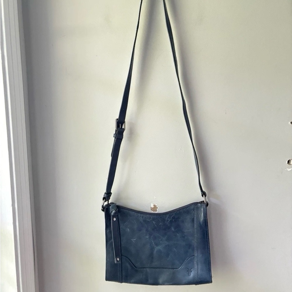 Frye Melissa Medium Leather Crossbody Women's Blue NWOT